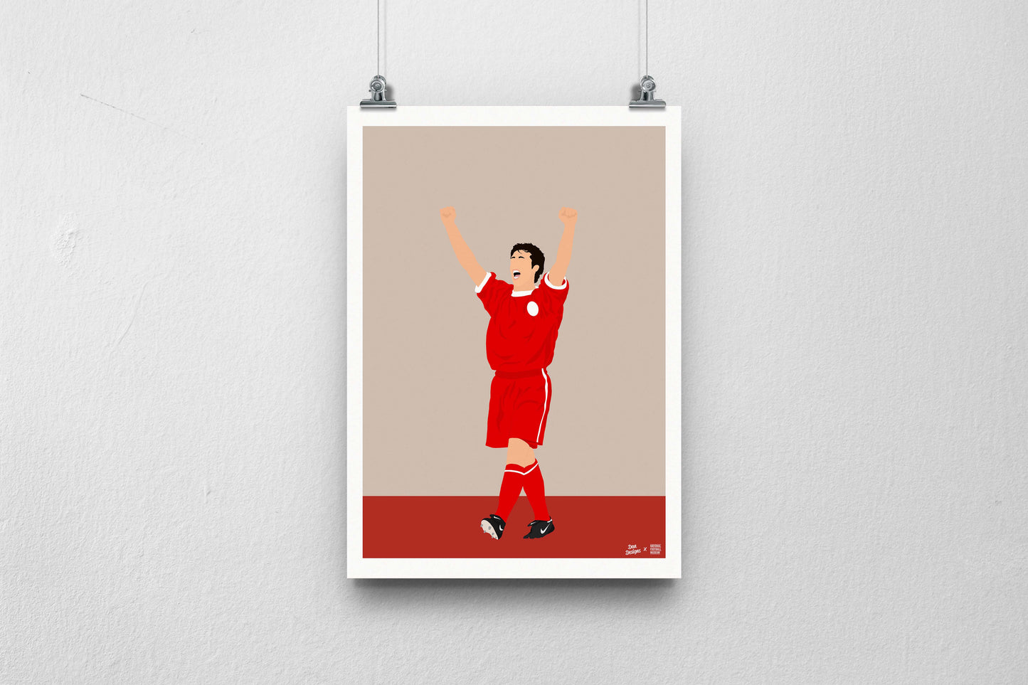 Robbie Fowler A3 Print - DanDesignsGB