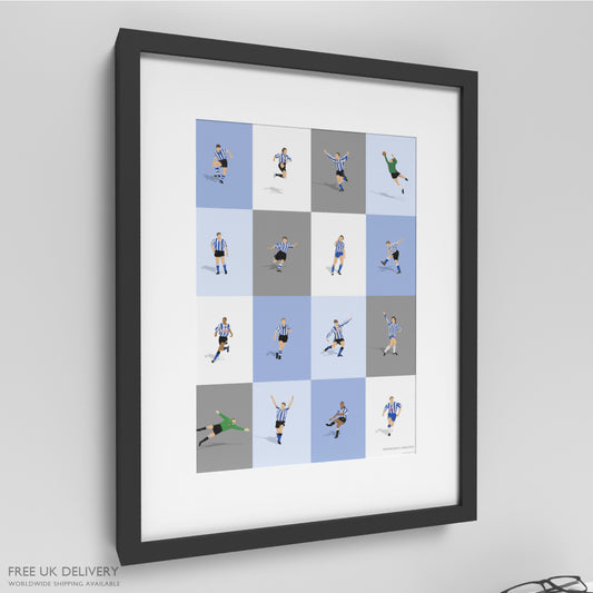 Sheffield Wednesday's Greatest Players Print