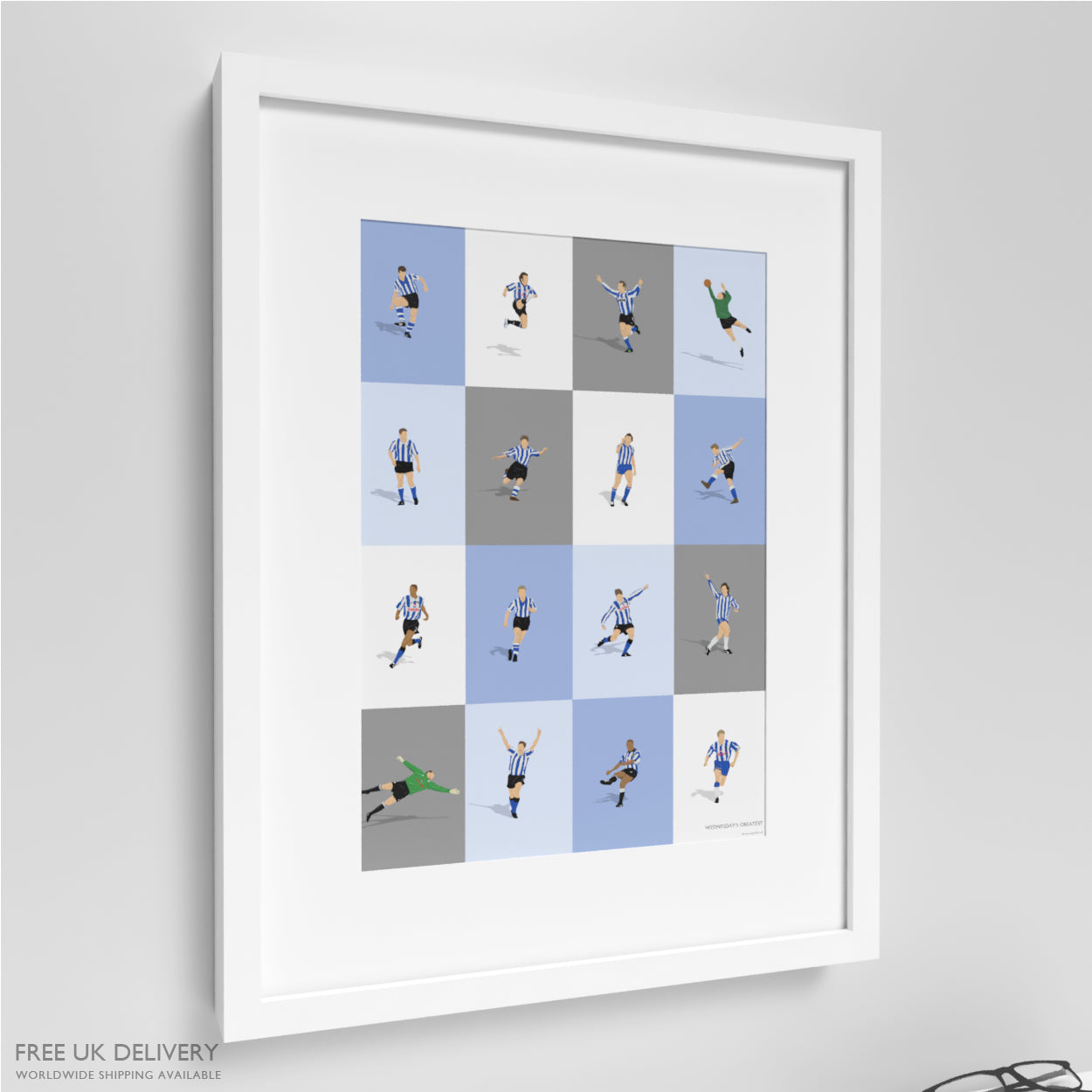 Sheffield Wednesday's Greatest Players Print
