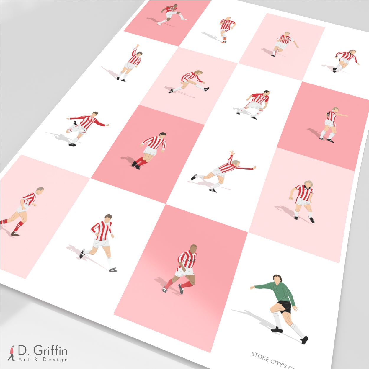 Stoke's Greatest Players Print
