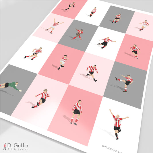 Sunderland's Greatest Players Print