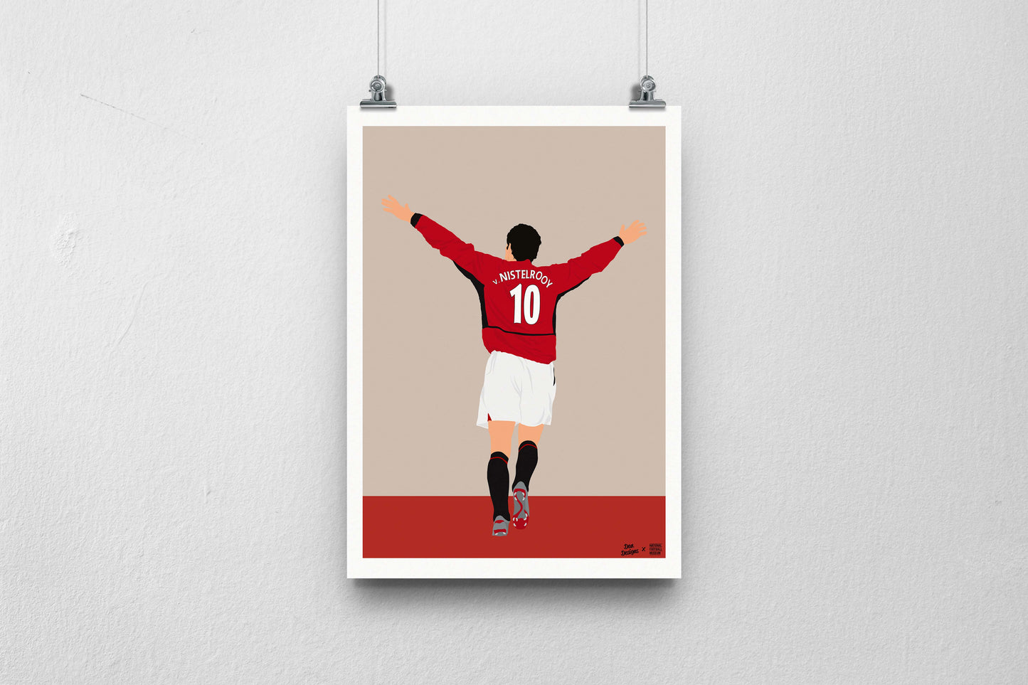 Van Nistelrooy A3 Print - DanDesignsGB