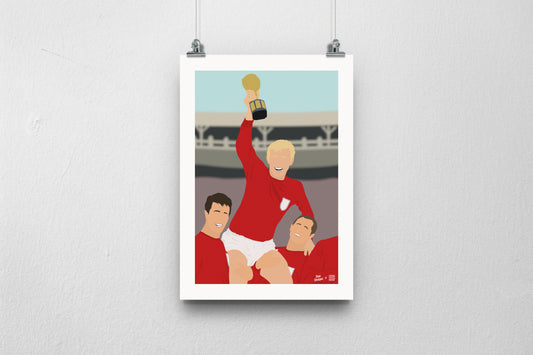 World Cup 1966 Celebration Print - DanDesignsGB