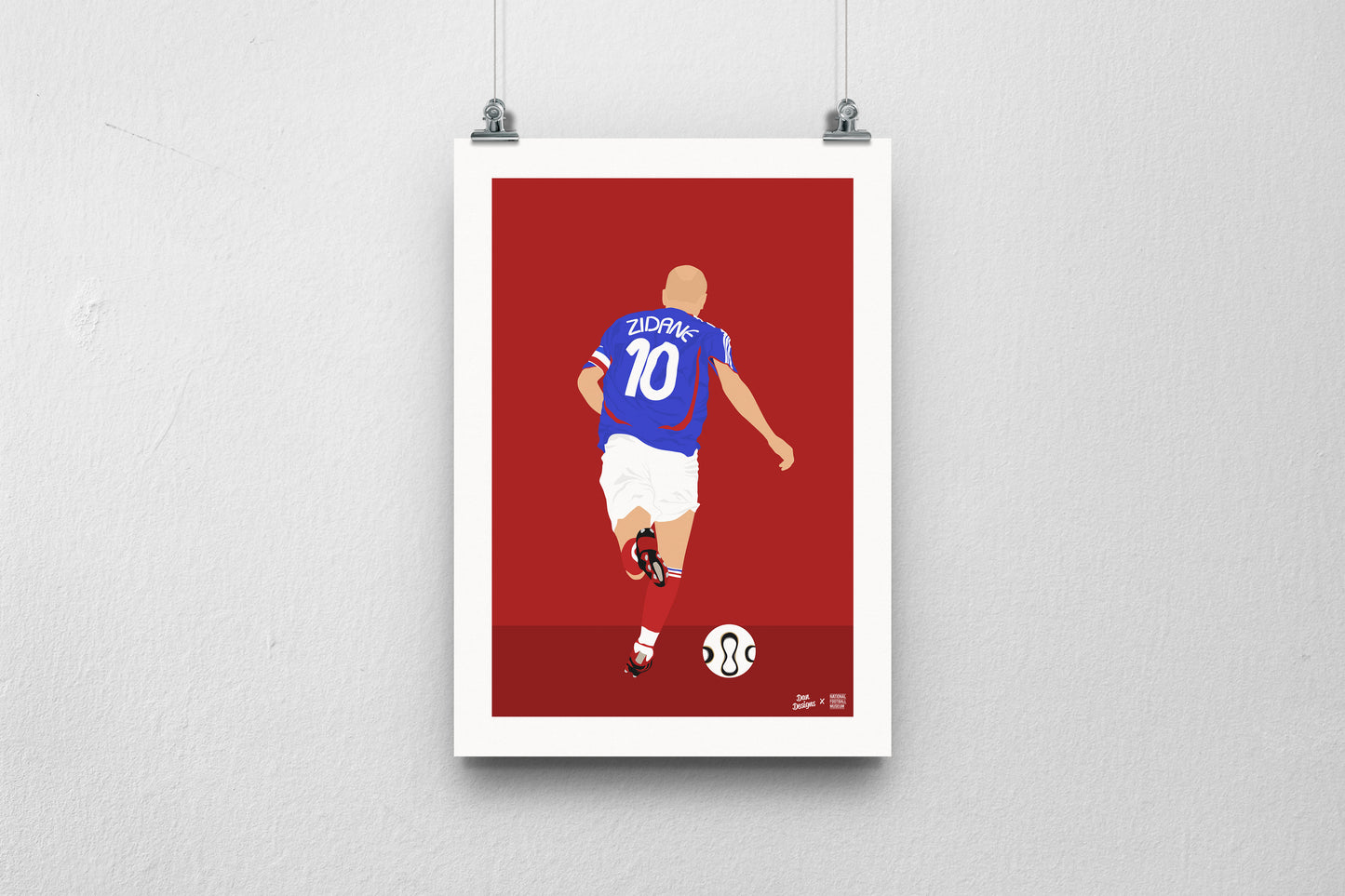 Zidane France A3 Print - DanDesignsGB
