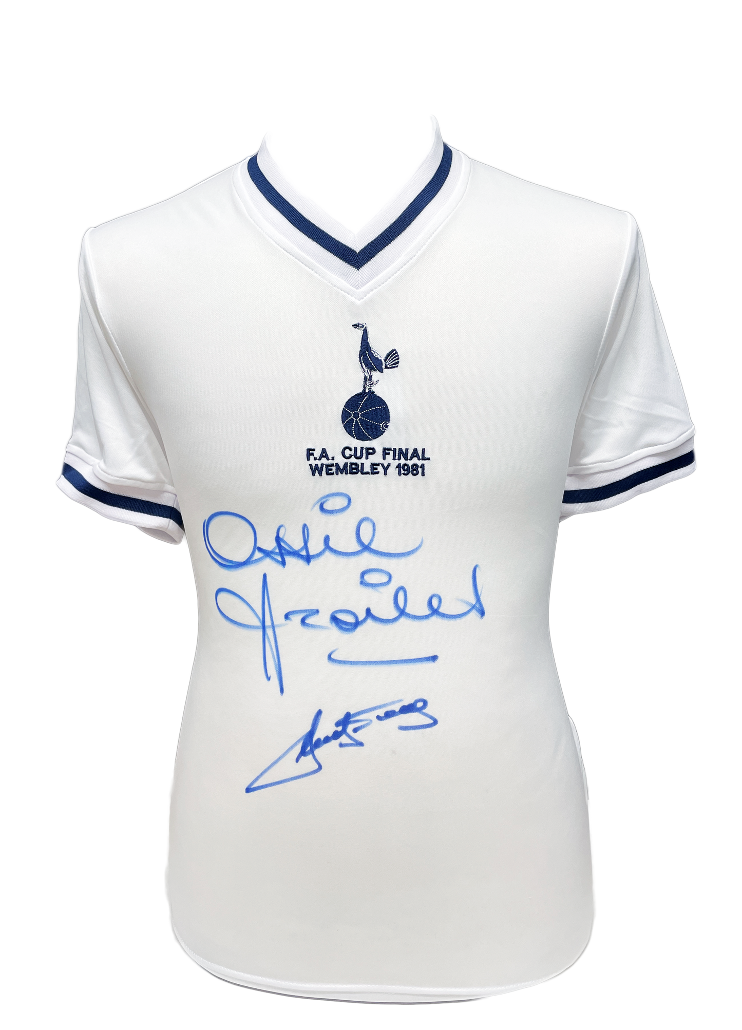Ossie Ardiles & Ricky Villa dual signed 1981 FA Cup Final shirt.
