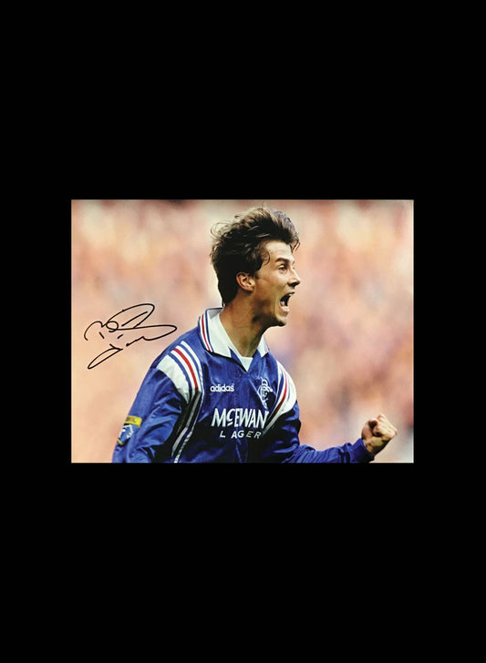 Brian Laudrup Signed Rangers Photo