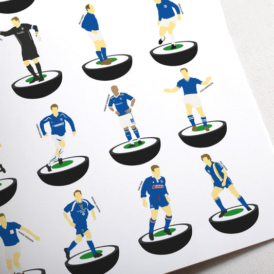 Cardiff City Subbuteo Print
