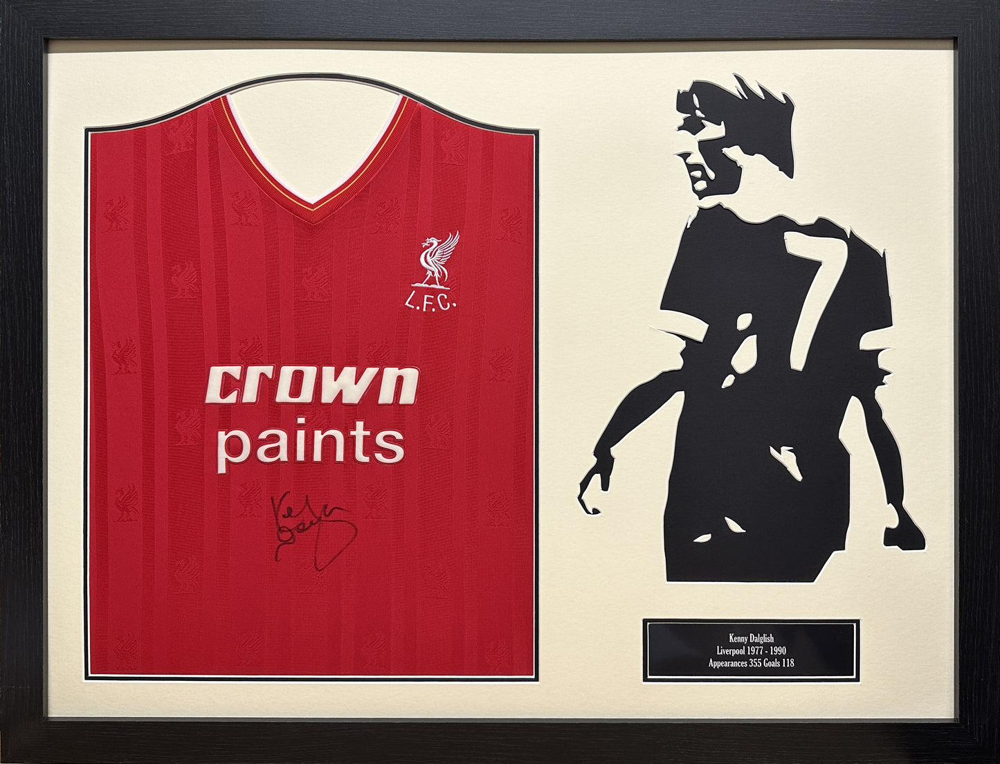 Dalglish Front Signed Liverpool Shirt