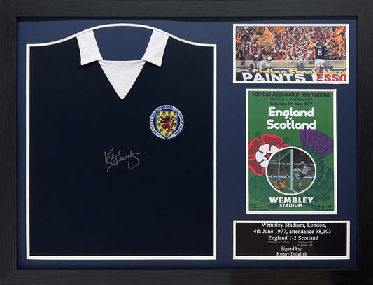 Dalglish Signed Scotland Shirt
