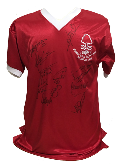 Nottingham Forest 1979 European Cup Winners Signed Shirt