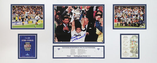 Gary Mabbutt Signed Tottenham 1991 FA Cup Winners Storyboard