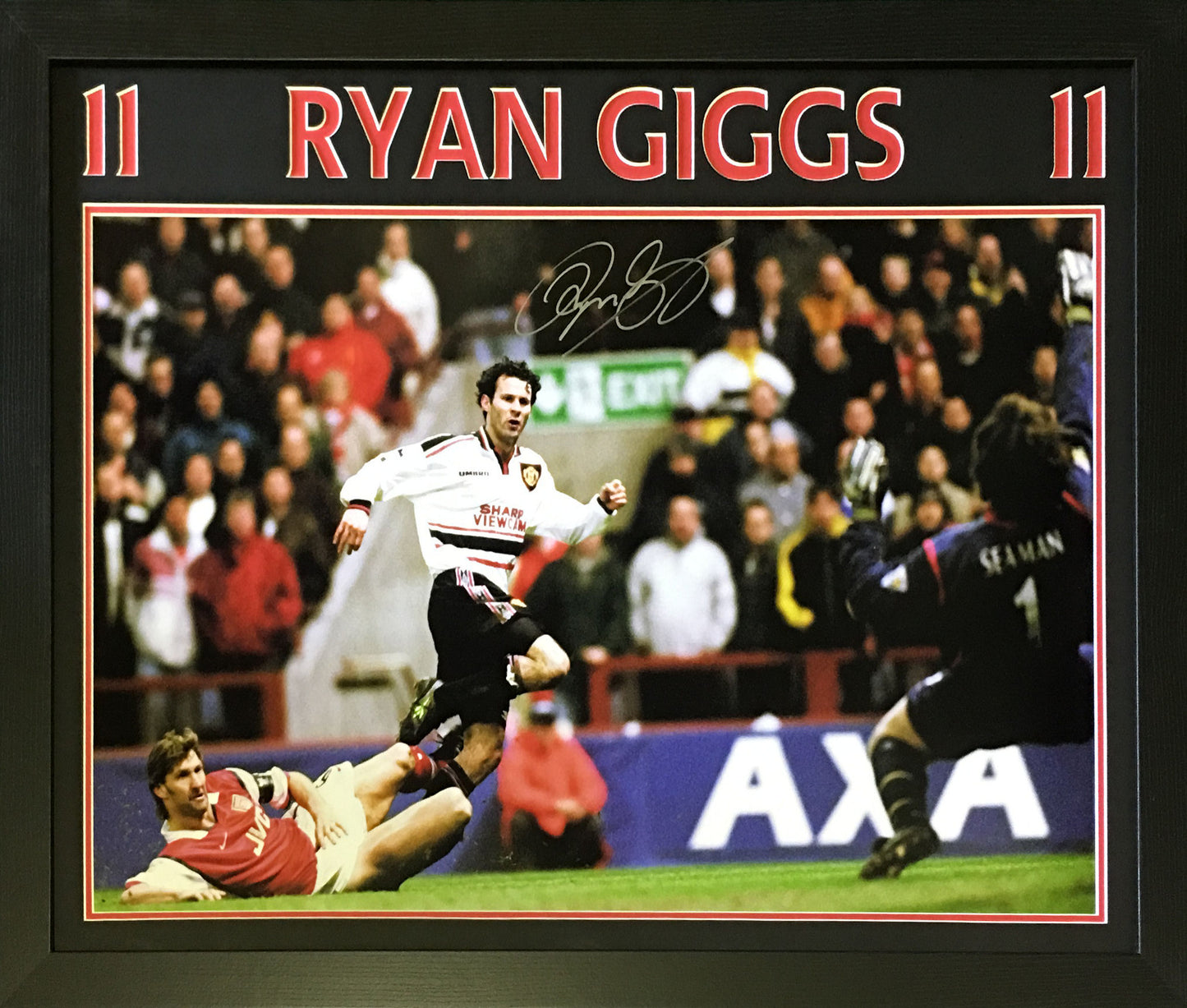 Ryan Giggs Signed Manchester United Image - Framed