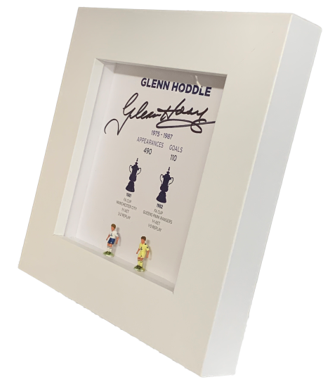 Glenn Hoddle Signed Hand Painted Subbuteo Career Display