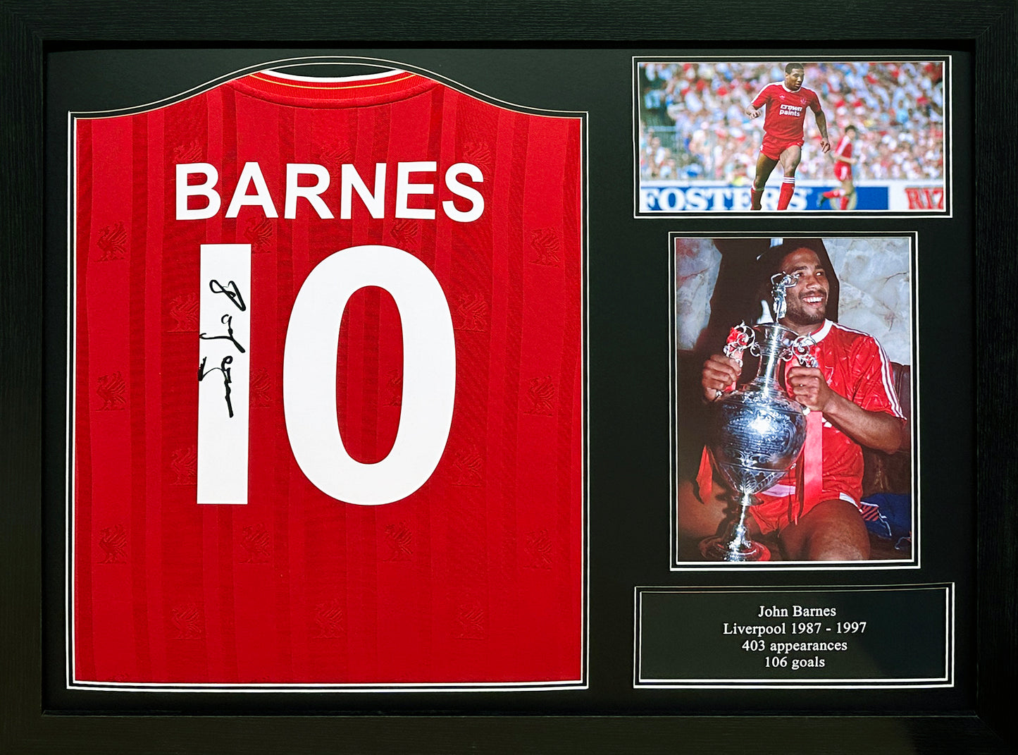 John Barnes Liverpool Signed Shirt