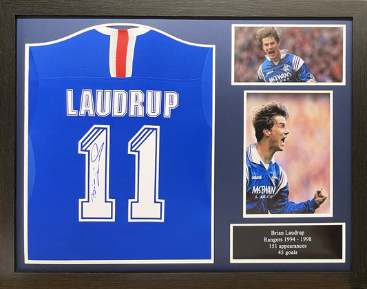 Brian Laudrup signed Rangers Shirt