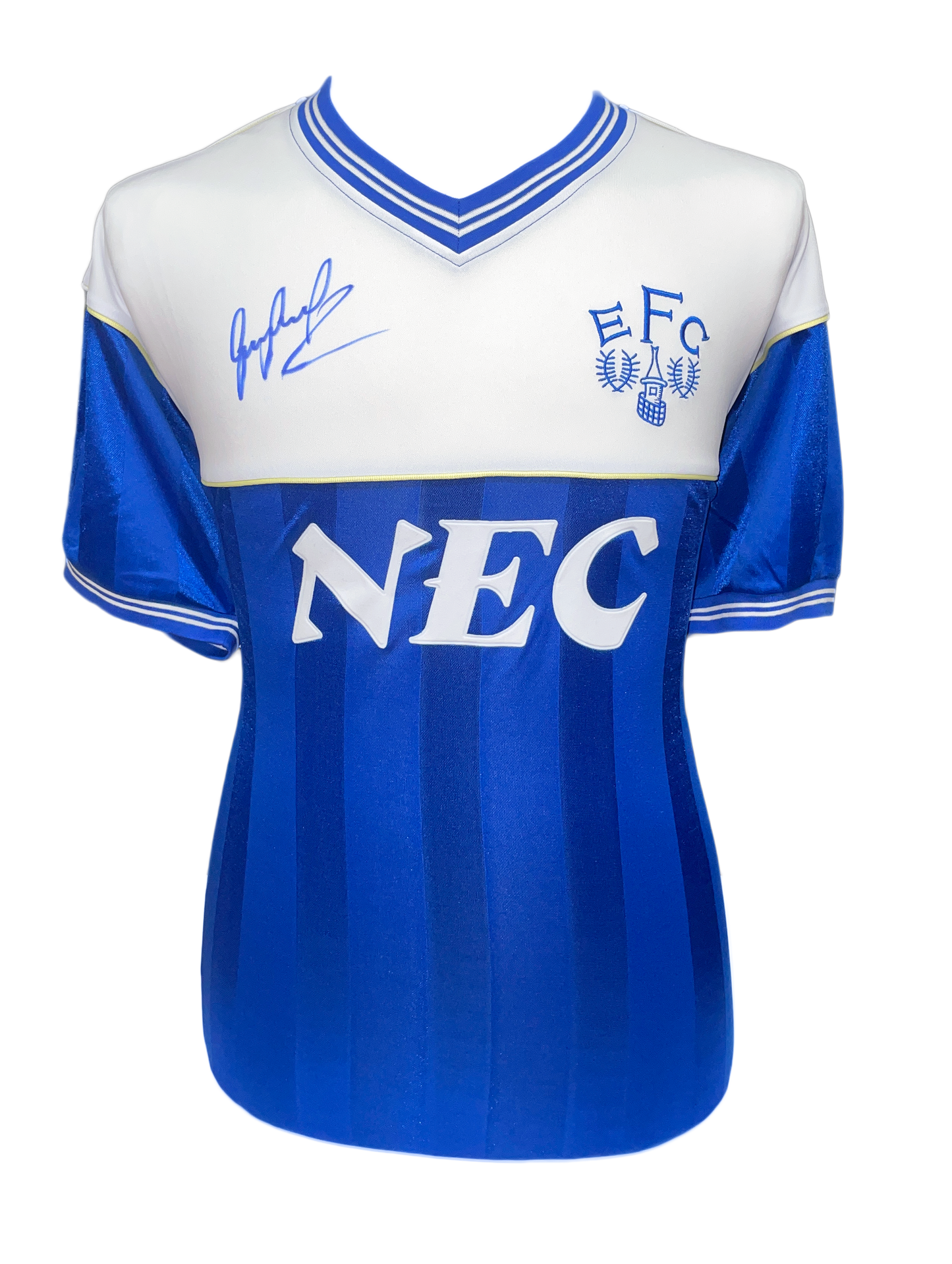 Gary Lineker Signed 1985 Everton Shirt