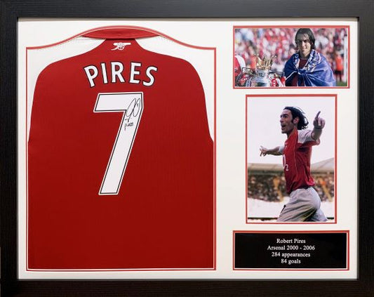 Robert Pires Signed Arsenal Shirt