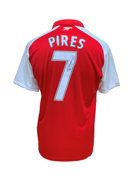 Robert Pires Signed Arsenal Shirt
