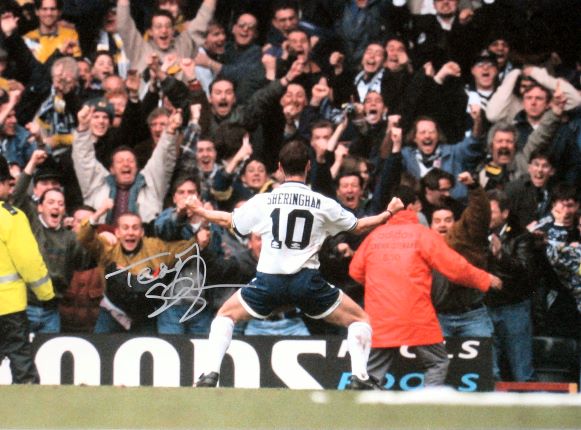 Teddy Sheringham Signed Tottenham Photo