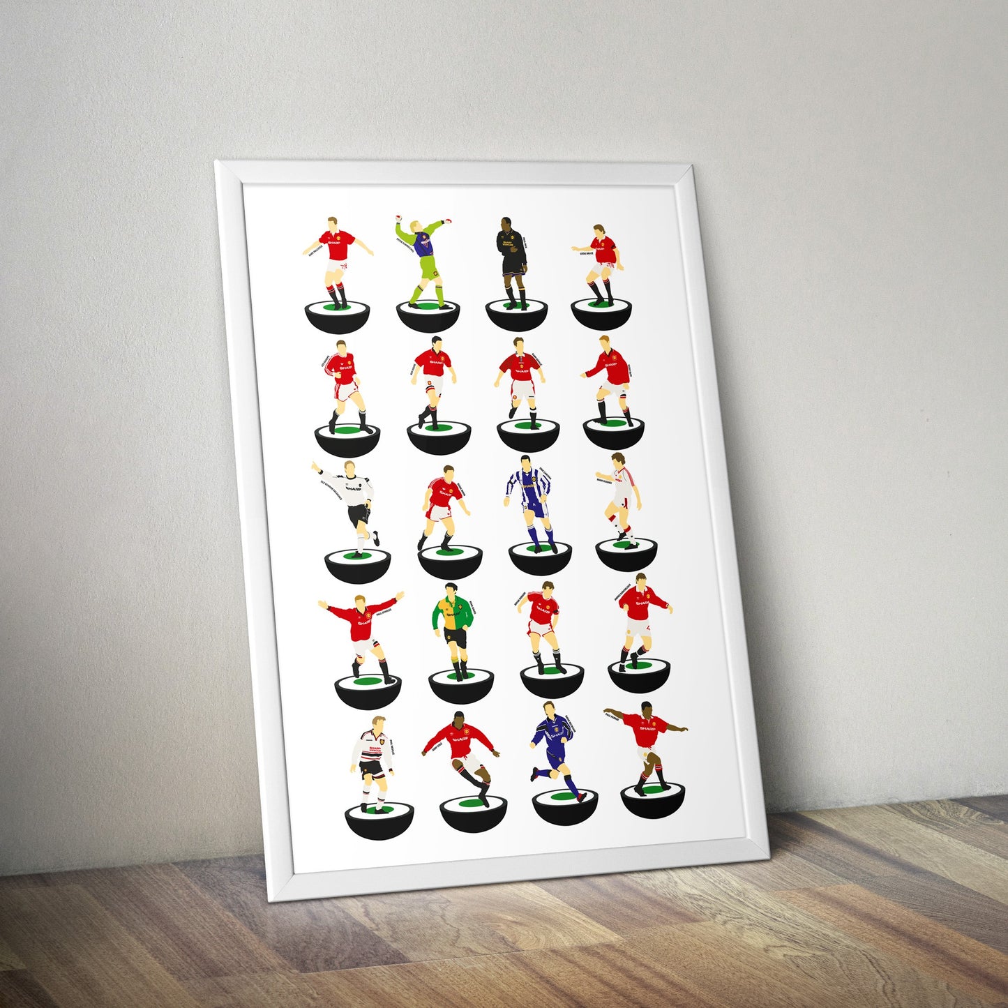 Manchester United 1990’s Subbuteo Print