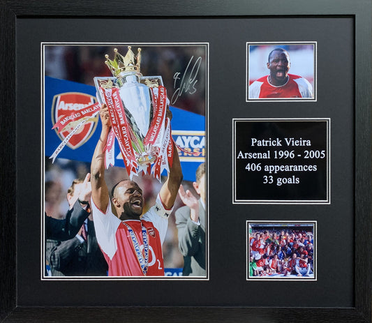 Patrick Vieira Signed Arsenal Photo