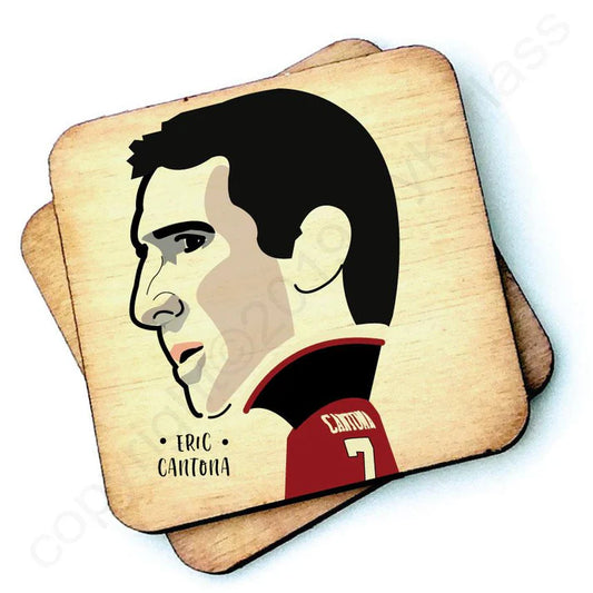 Eric Cantona Wooden Coasters