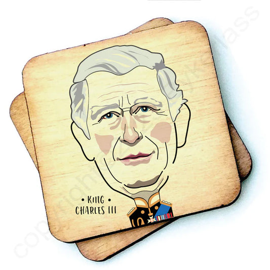 King Charles Wooden Coaster
