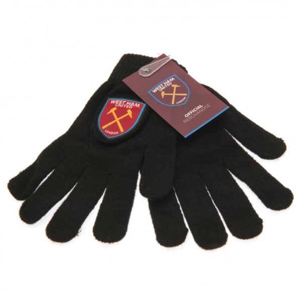 West Ham Knitted Gloves