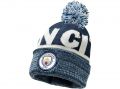 Manchester City Knitted Bobble Hat