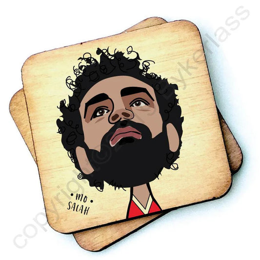 Mo Salah Wooden Coasters