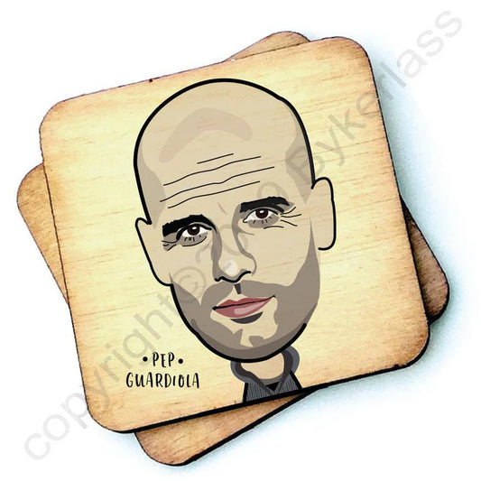 Pep Guardiola Wooden Coasters