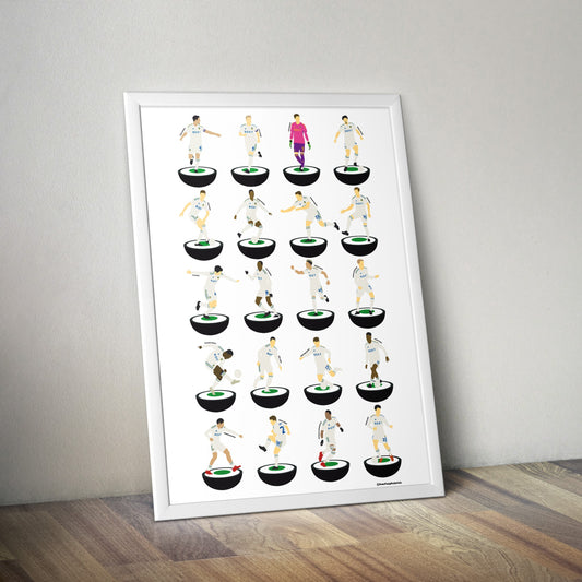 Leeds United 2023-24 Subbuteo Print