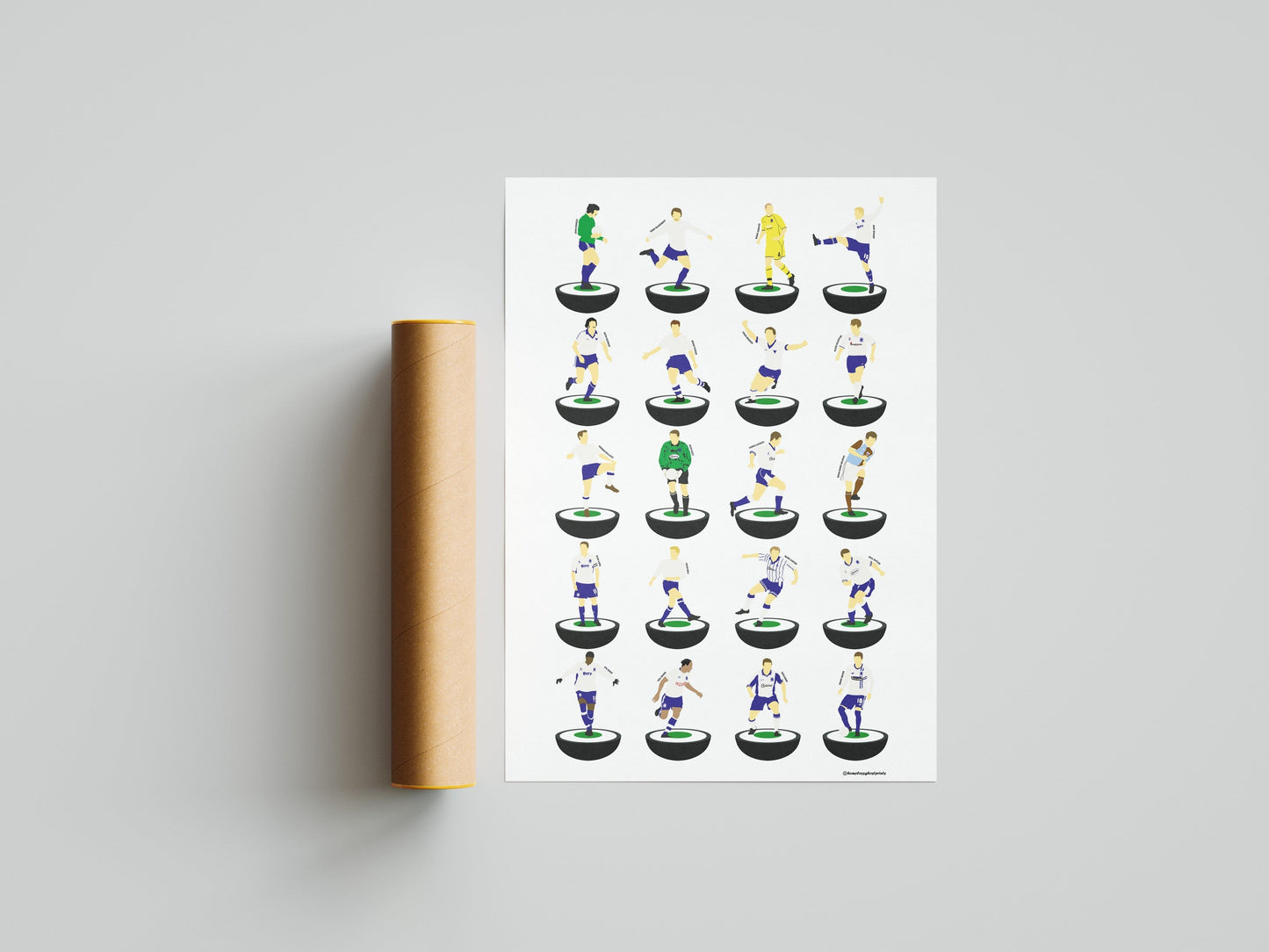 Bury Legends Subbuteo Print