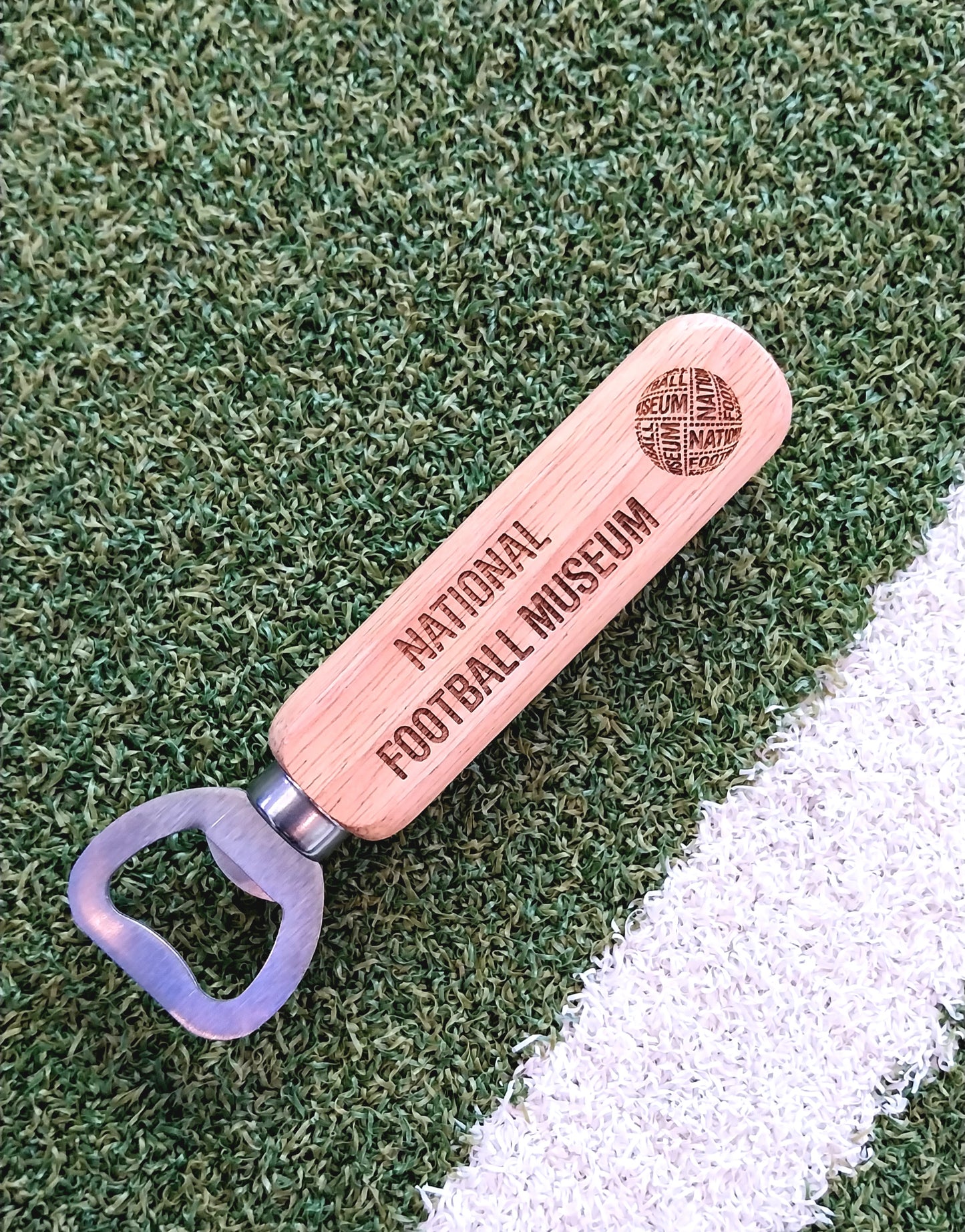 National Football Museum Engraved Wooden Bottle Opener