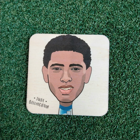 Jude Bellingham Wooden Coaster