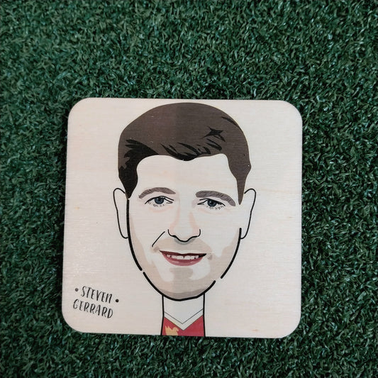Steven Gerrard Wooden Coasters