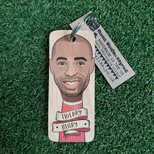 Thierry Henry Wooden Keyring