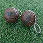 National Football Museum 50s Style Leather Football Keyring