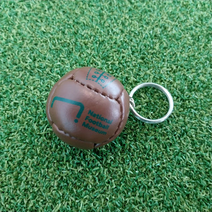 National Football Museum 50s Style Leather Football Keyring