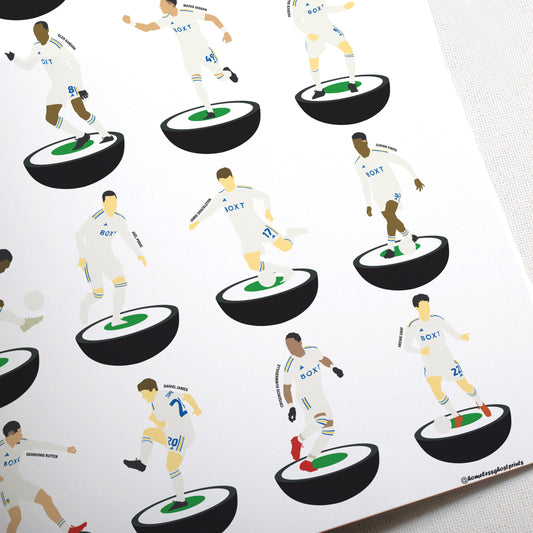 Leeds United 2023-24 Subbuteo Print