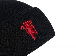 Manchester United Adidas Black Knitted hat