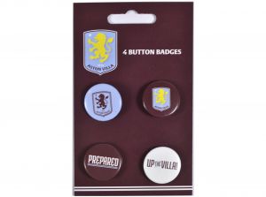Aston Villa Button Badges