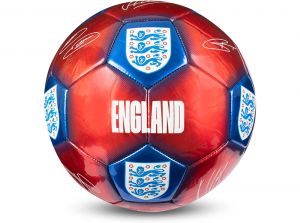 England Metallic Red and Blue Signature Football