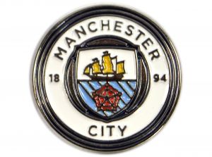 Manchester City FC Keyring & Badge Set