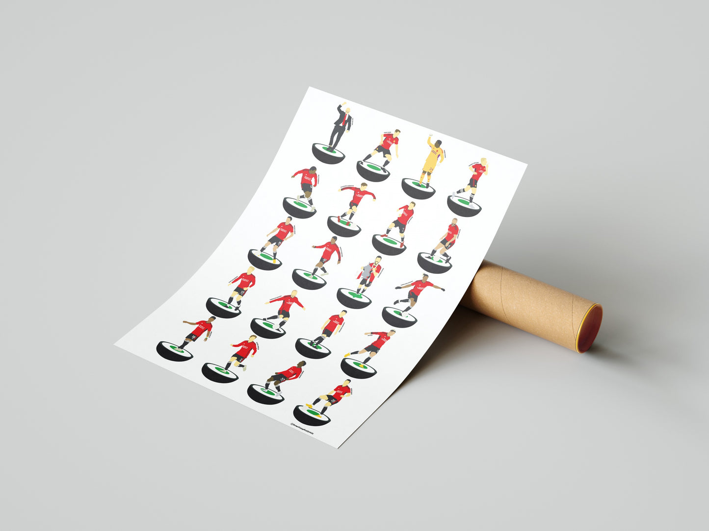 Manchester United FA Cup 2024 Subbuteo Prints