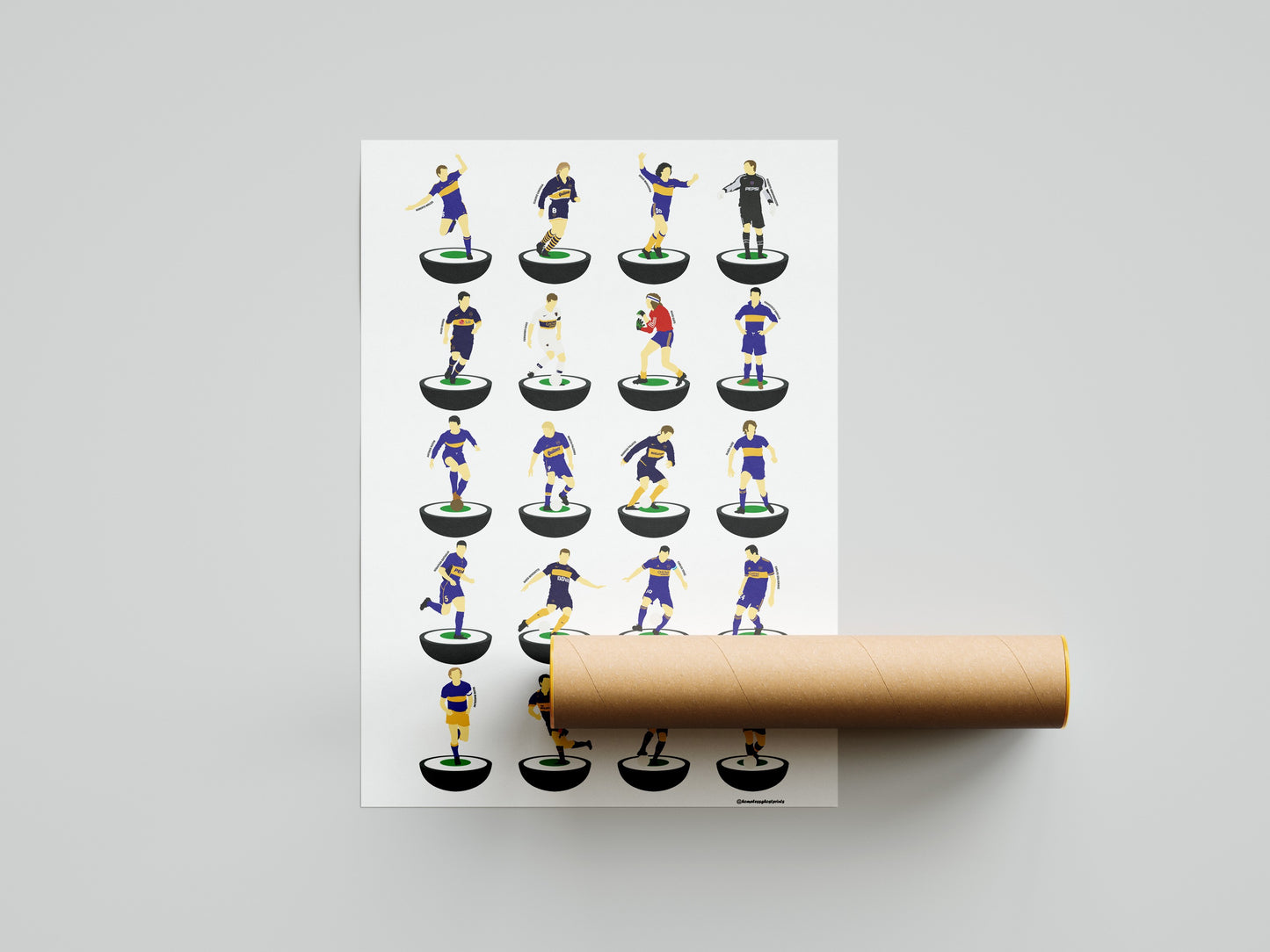 Boca Juniors Subbuteo Print