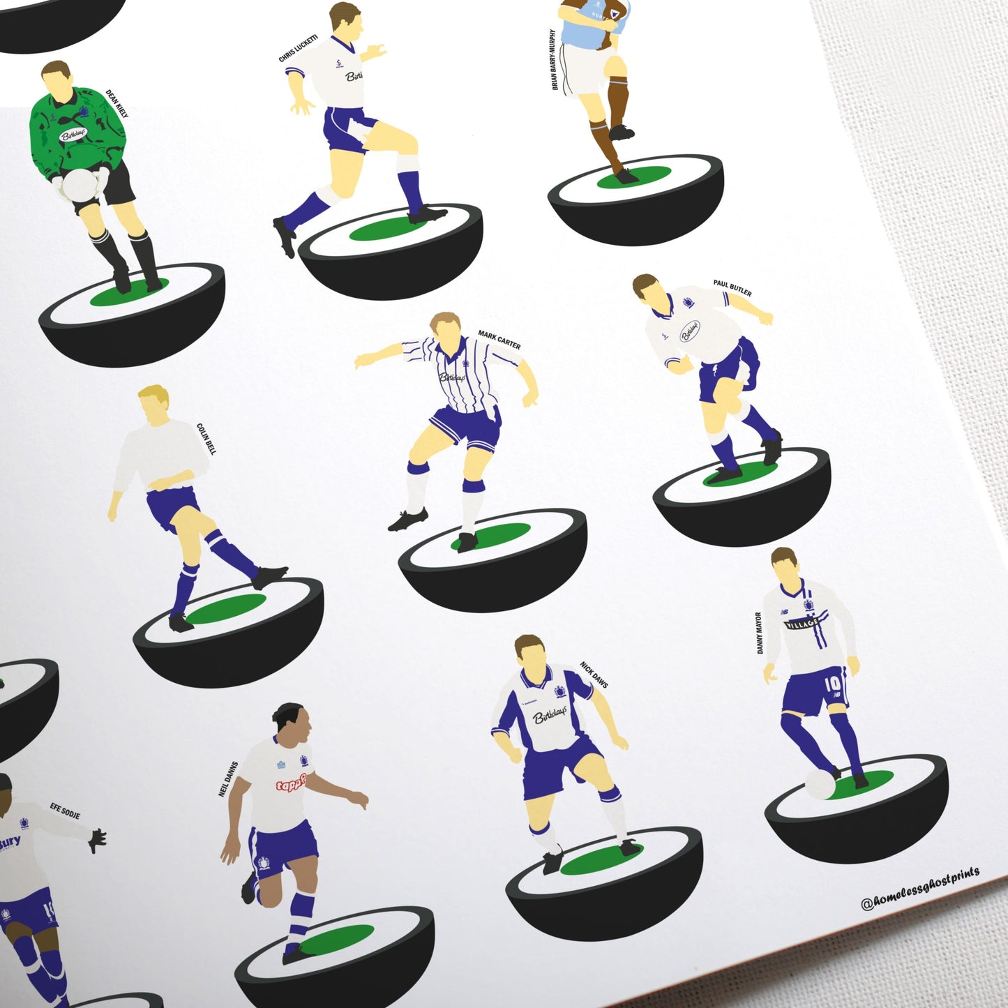 Bury Legends Subbuteo Print