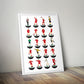 Liverpool Treble 2001 Subbuteo Print