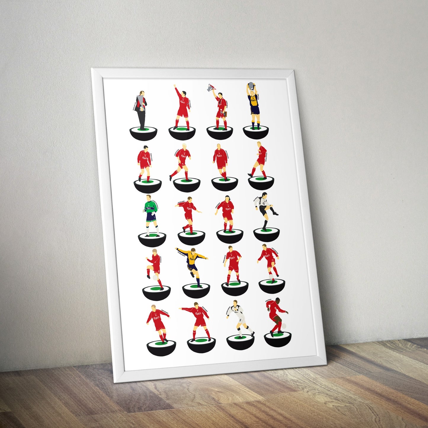 Liverpool Treble 2001 Subbuteo Print