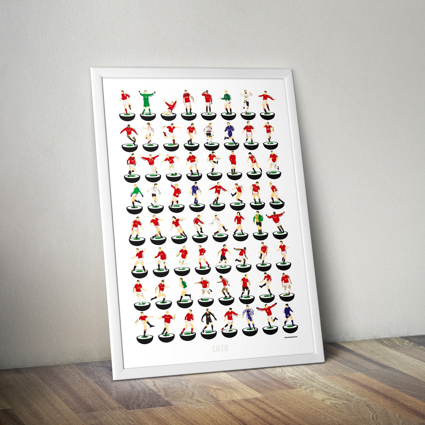 Manchester United 1878 Subbuteo Print